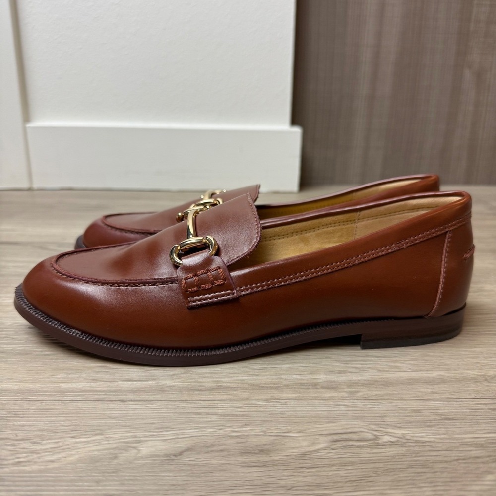 J. Crew Brown Leather Horsebit Loafers - Picture 8 of 13